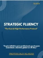 "Capa do livro Kuarah Strategic Fluency - Protocolo de Inglês para Executivos"